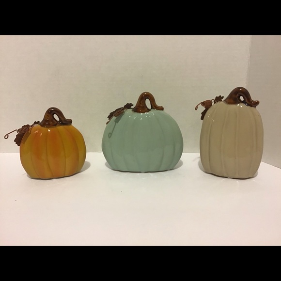 Other - Ceramic Pumpkins Set